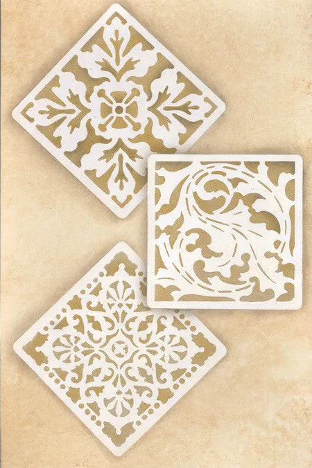 Renaissance Tile Stencils Set B