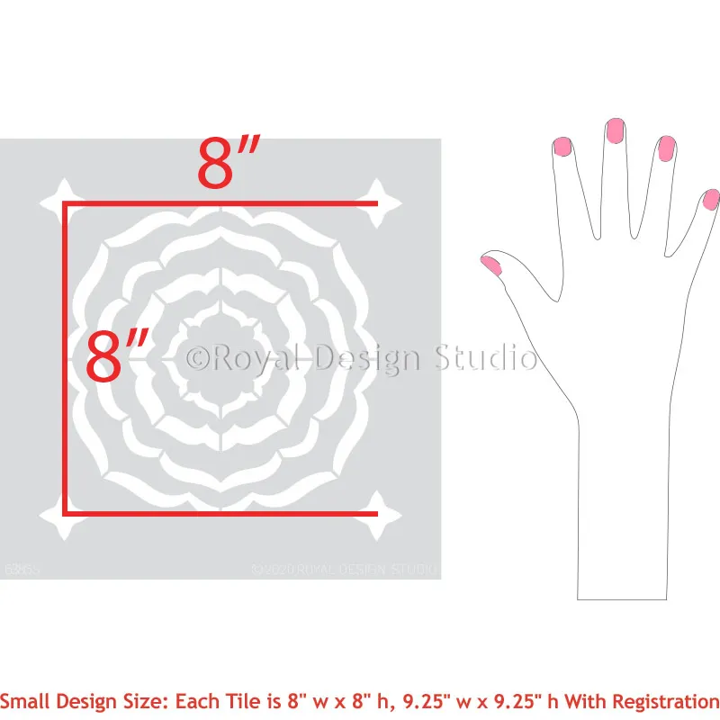 Ripple Effect Tile Stencil