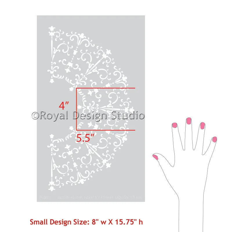 San Bartolo Alison Woolley Medallion Furniture Stencil