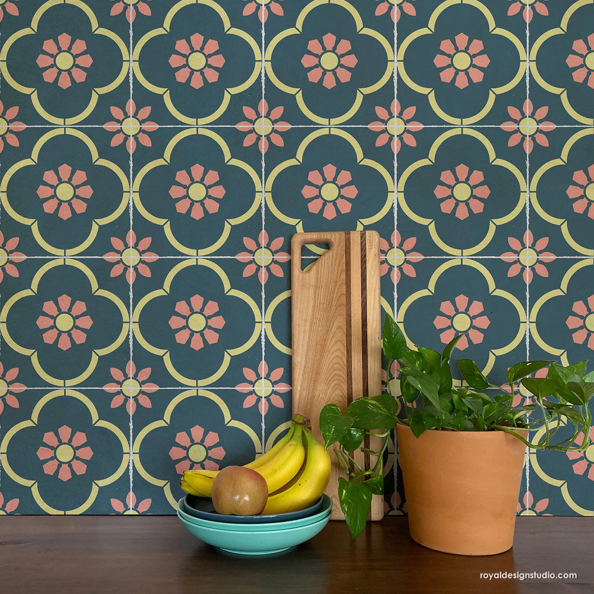 San Miguel Floral Tile