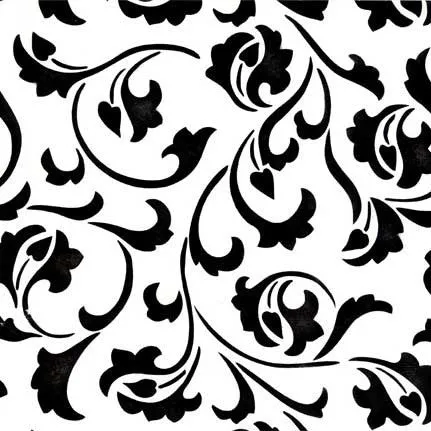 Scrollallover Furniture Stencil