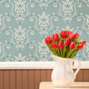 Serenity Damask Wall Stencil