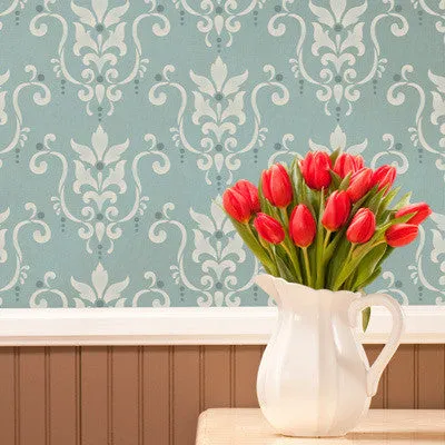 Serenity Damask Wall Stencil