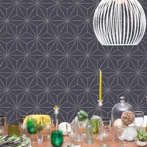 Shibori Japanese Wall Stencil