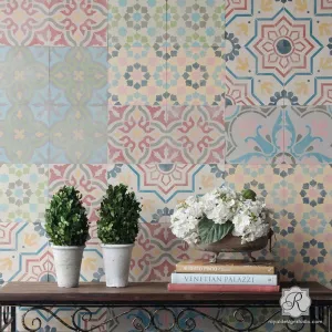 Spanish Tile Stencil Set