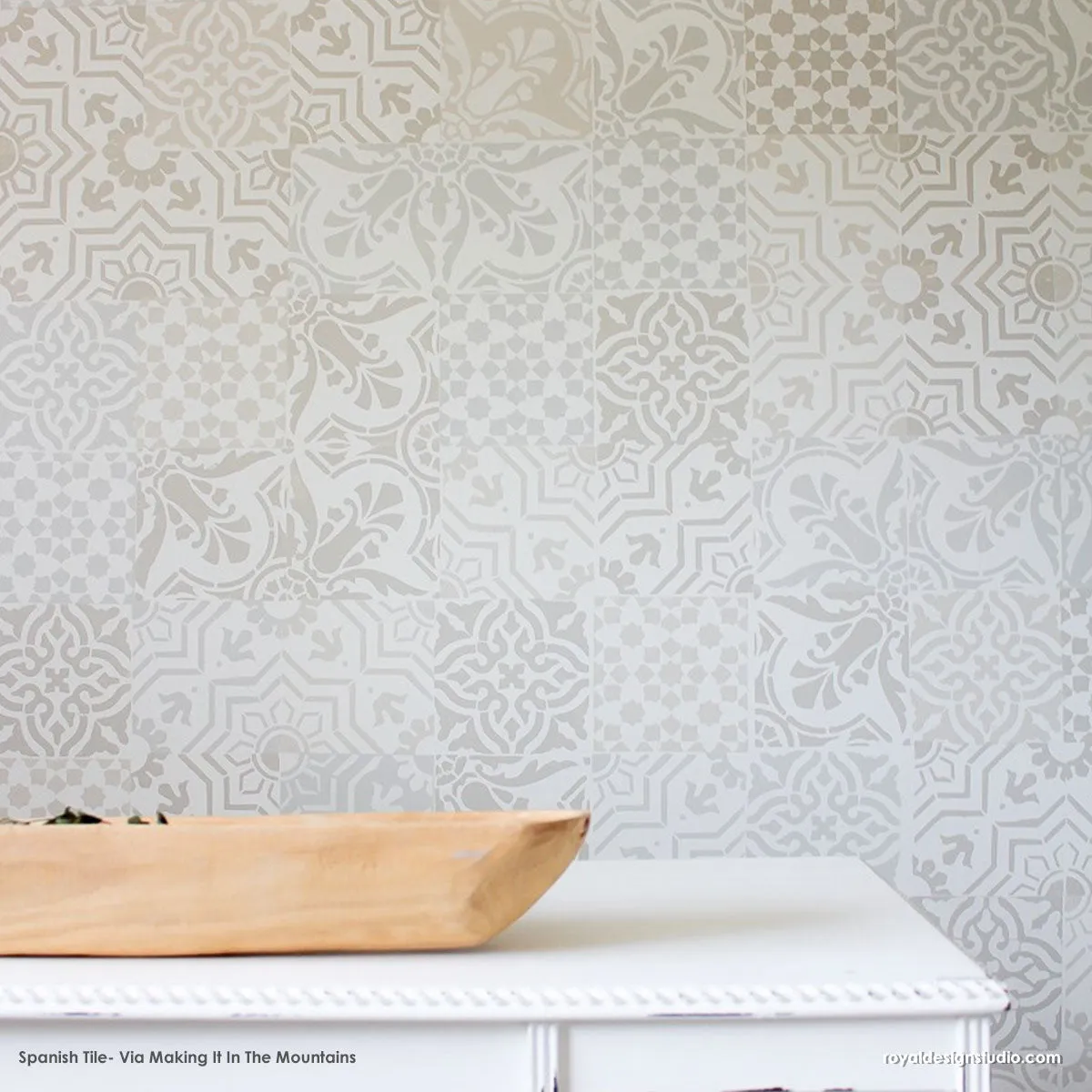 Spanish Tile Stencil Set