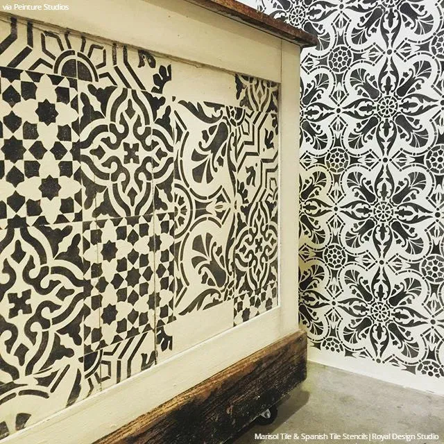Spanish Tile Stencil Set