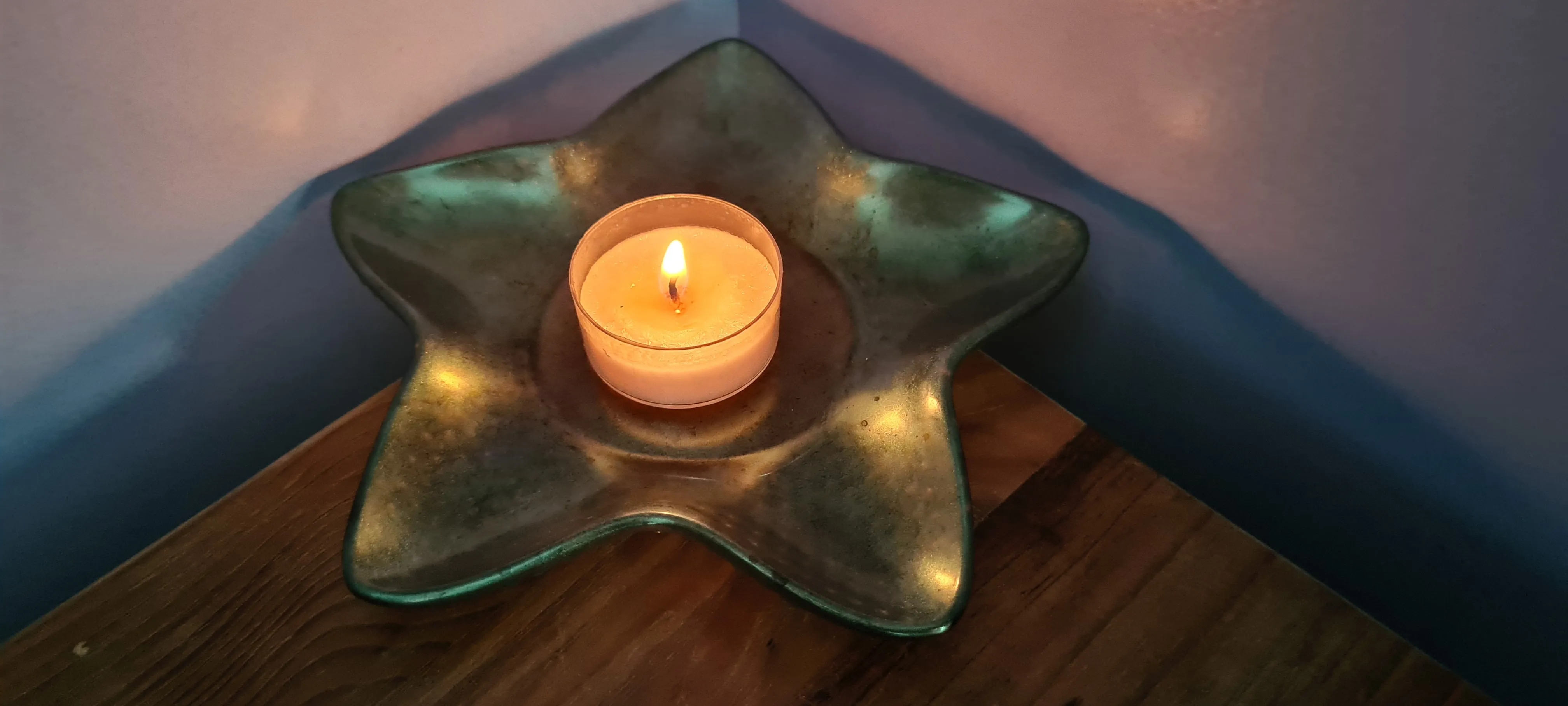 STARFISH CRYSTAL CANDLE HOLDERS/TRINKET DISH-made by me