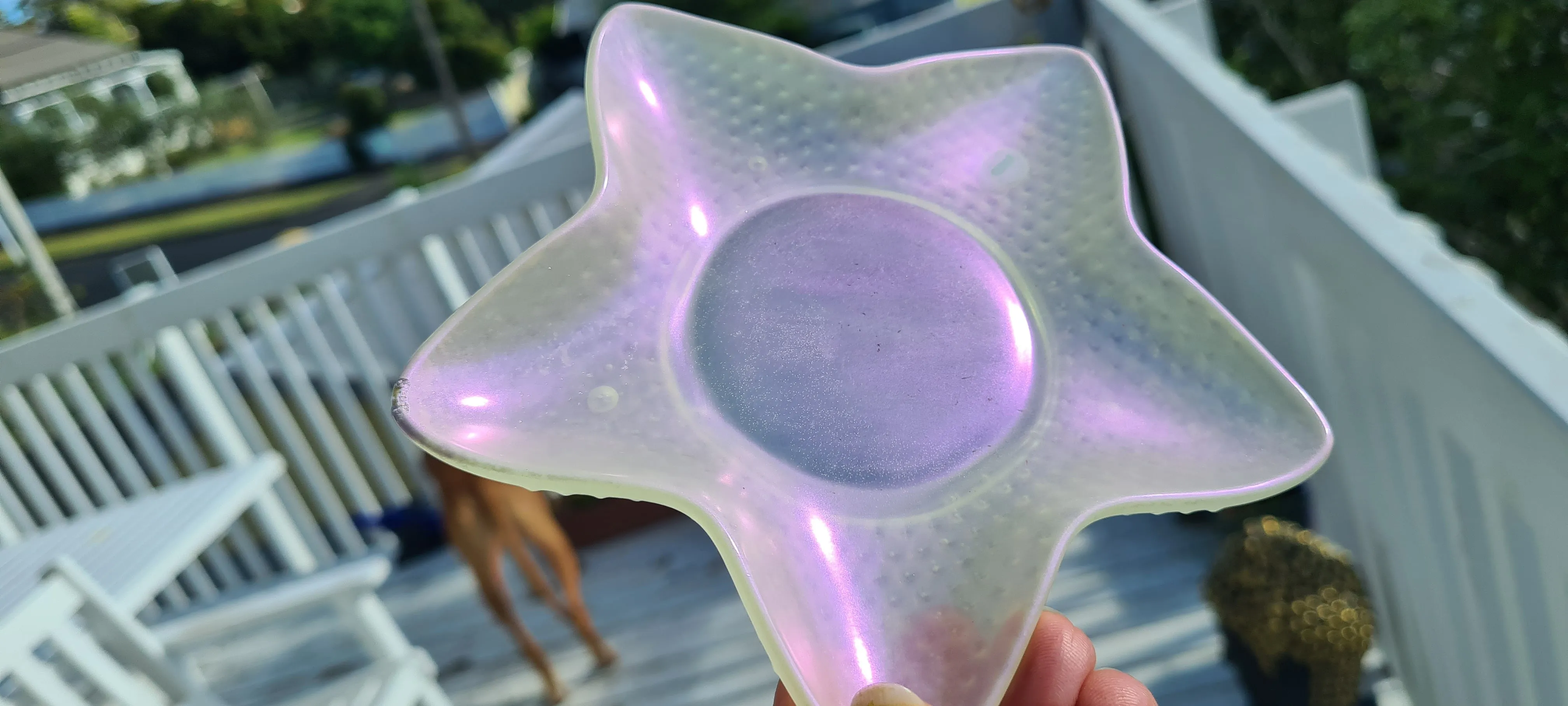STARFISH CRYSTAL CANDLE HOLDERS/TRINKET DISH-made by me