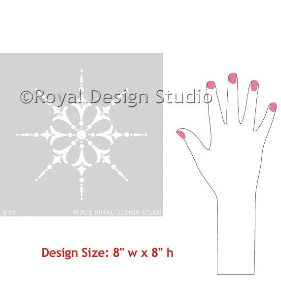 Stargazer Medallion Wall Art Stencil