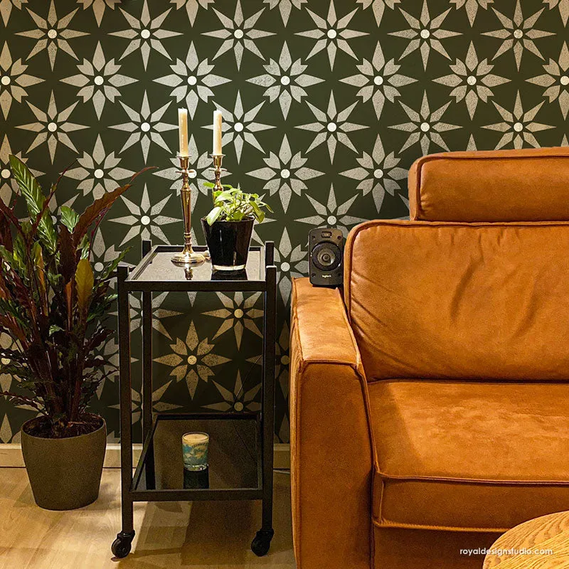 Starz Tile Allover Stencil