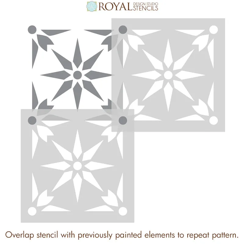 Starz Tile Stencil
