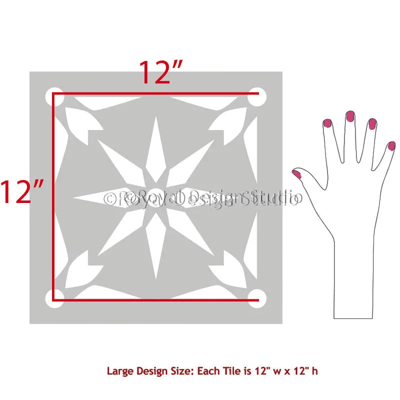 Starz Tile Stencil