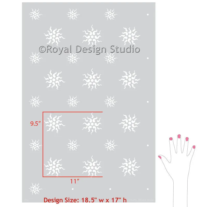 Stella Allover Stars Alison Woolley Wall Stencil