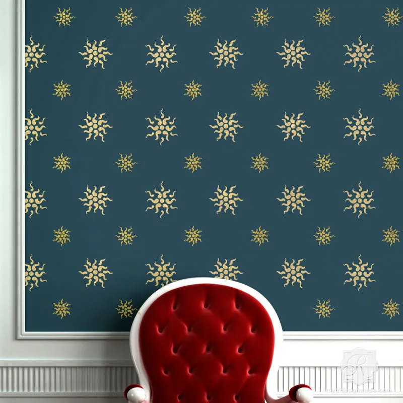 Stella Allover Stars Alison Woolley Wall Stencil