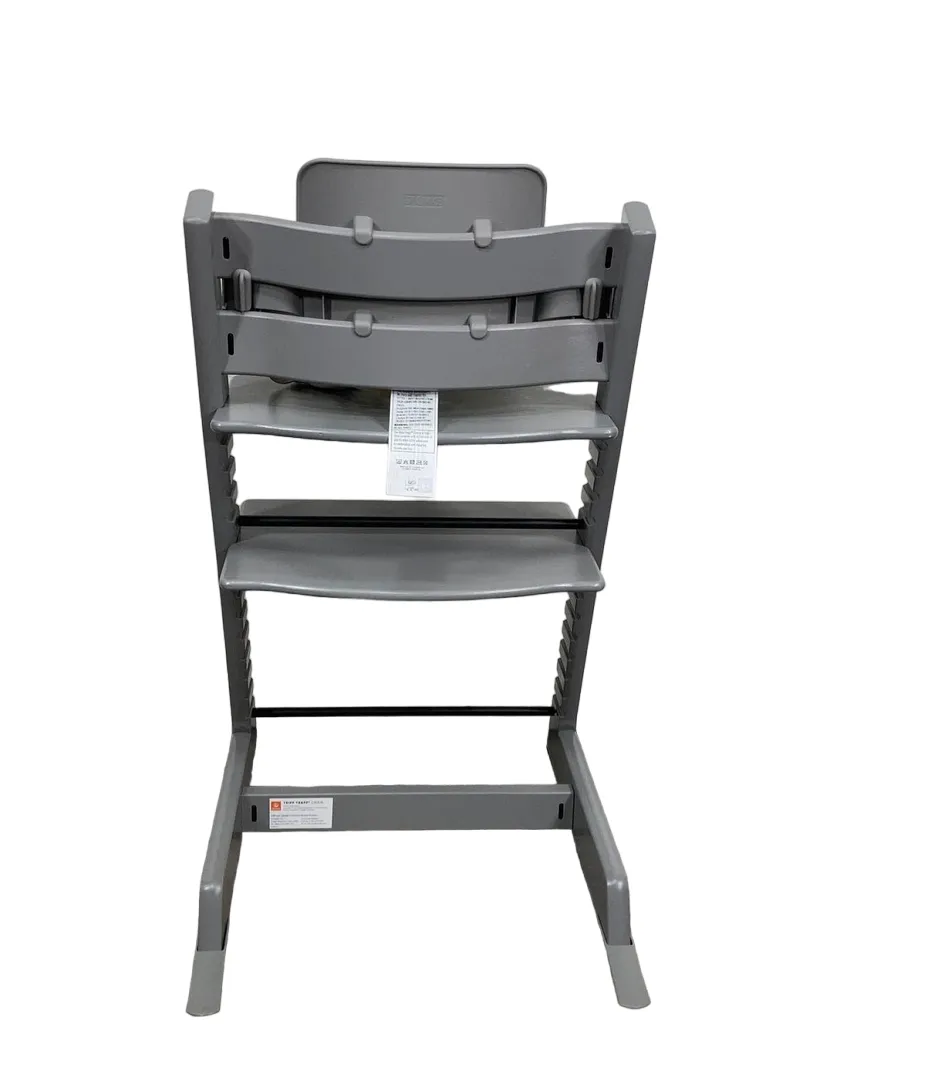 Stokke Tripp Trapp High Chair with Baby Set and Tray, White, Storm Grey