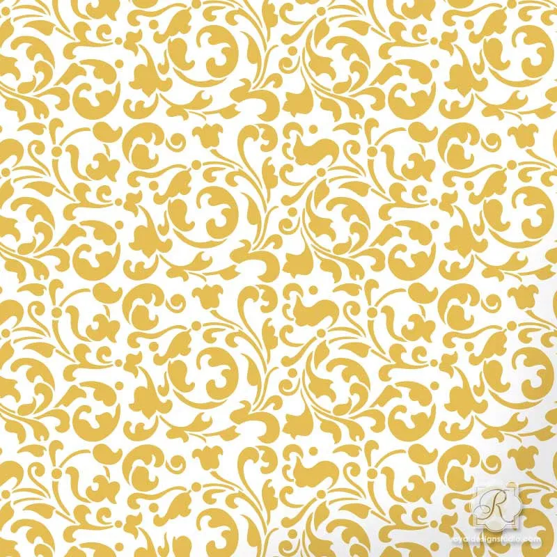 Sultan Swirl Craft Stencil