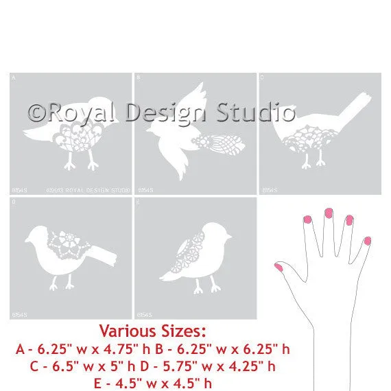Sweet Tweets Lace Bird Set B