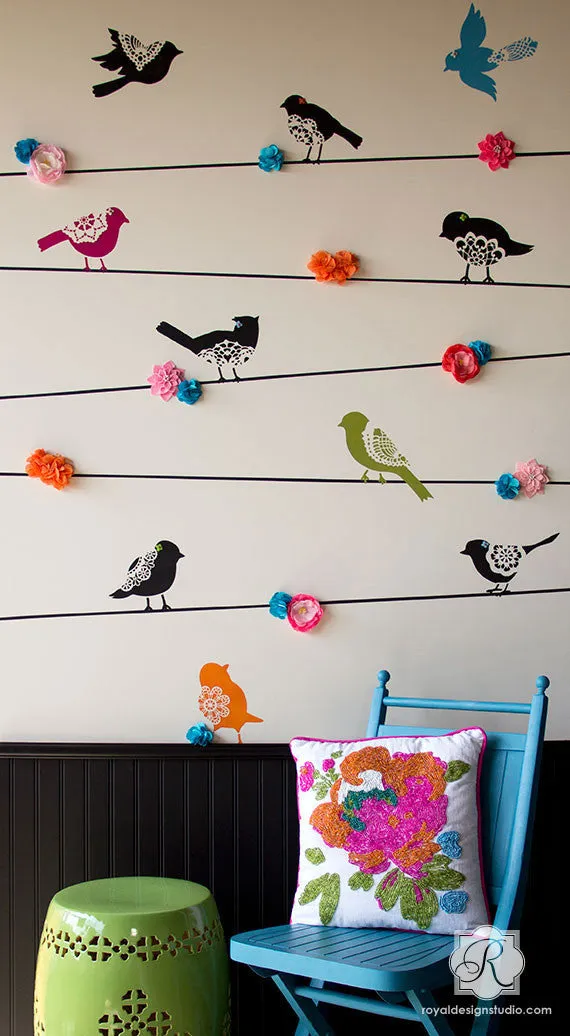 Sweet Tweets Lace Bird Sets A & B