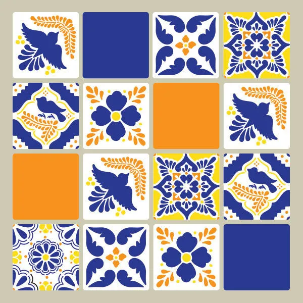 Talavera Tiles Wall & Furniture Stencils