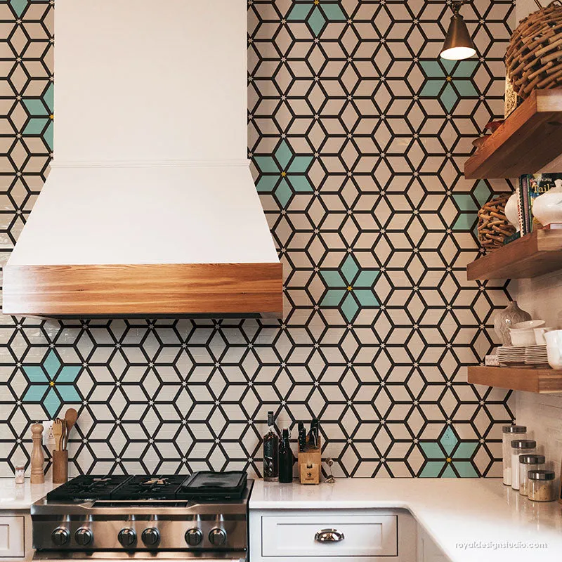 Tessellated Tile Stencil