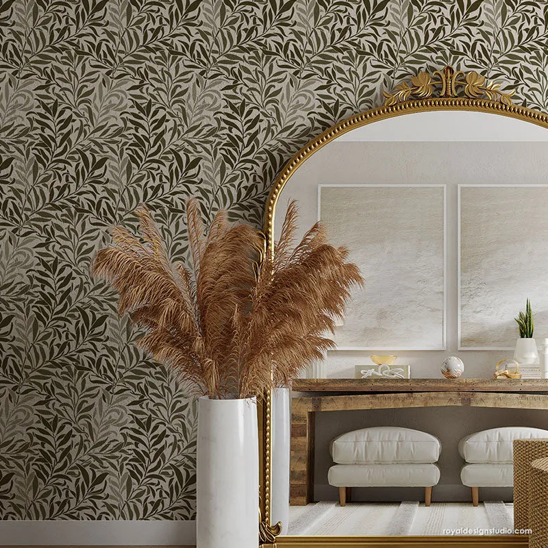 Thicket Leaves Wall Stencil