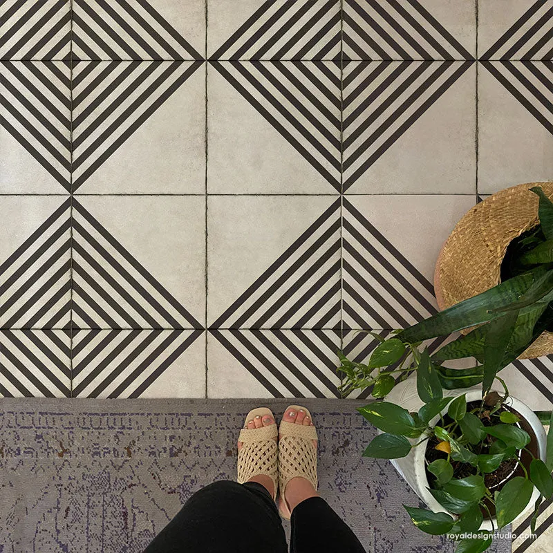 Tile Your Way Tile Stencil
