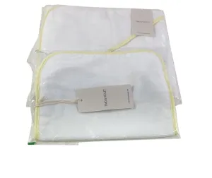 Timo & Violet Hooded Bath Towel & Washcloth Set, Lemon Piped