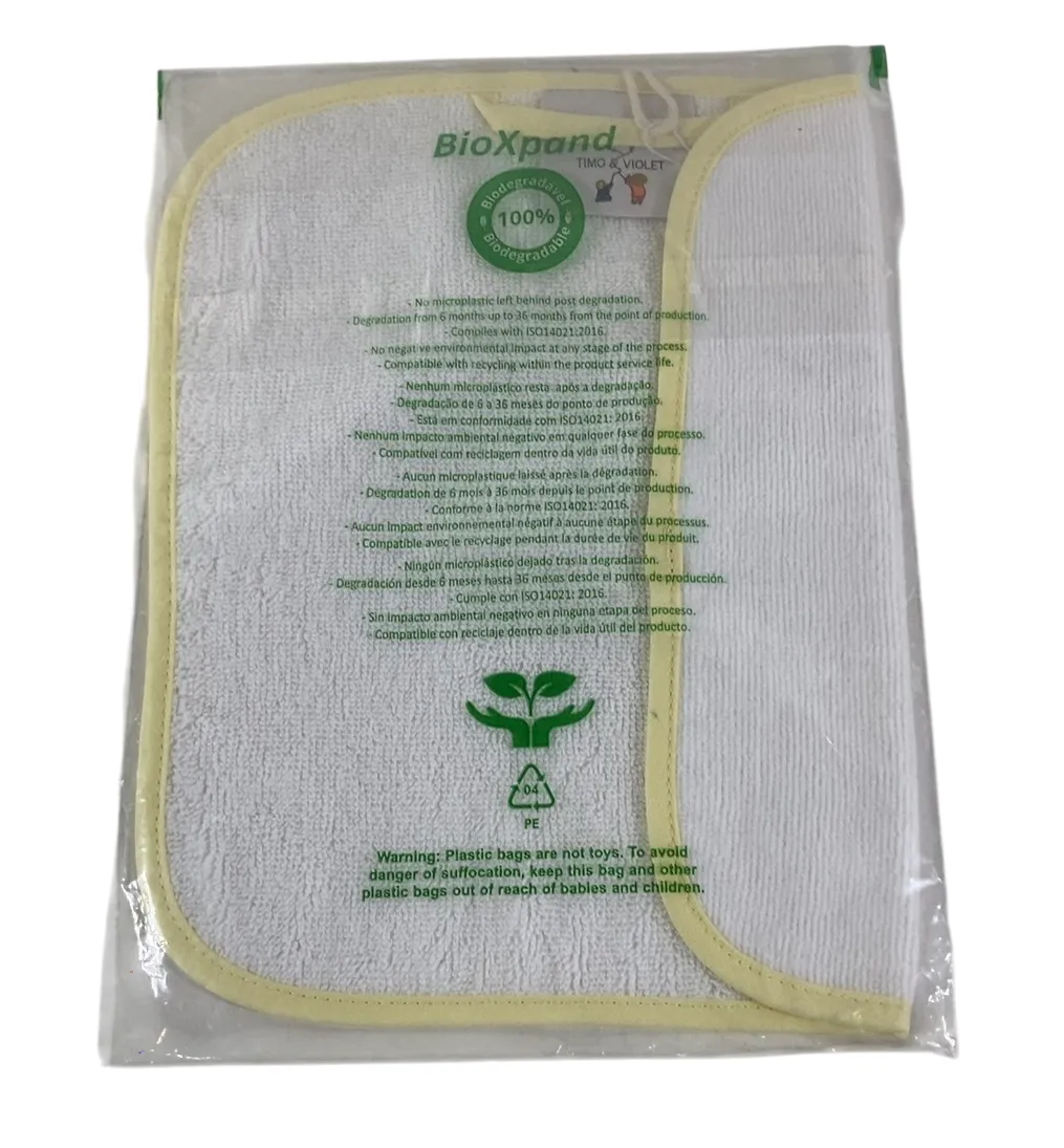 Timo & Violet Hooded Bath Towel & Washcloth Set, Lemon Piped