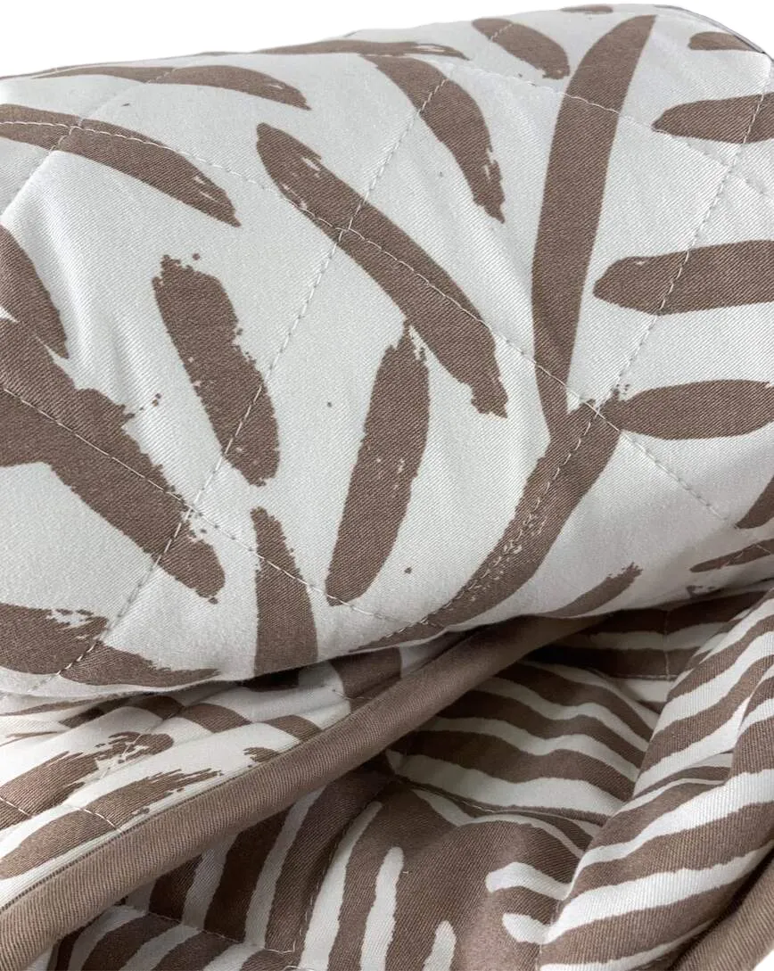 Toddlekind Luxe Organic Cotton Reversible Striped Playmat, Tan