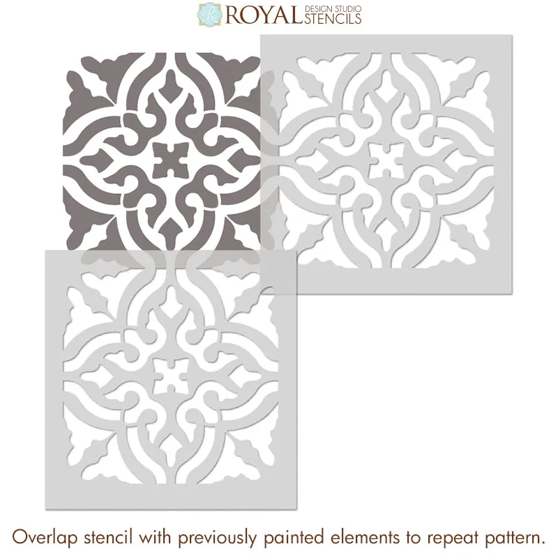 Toledo Tile Stencil