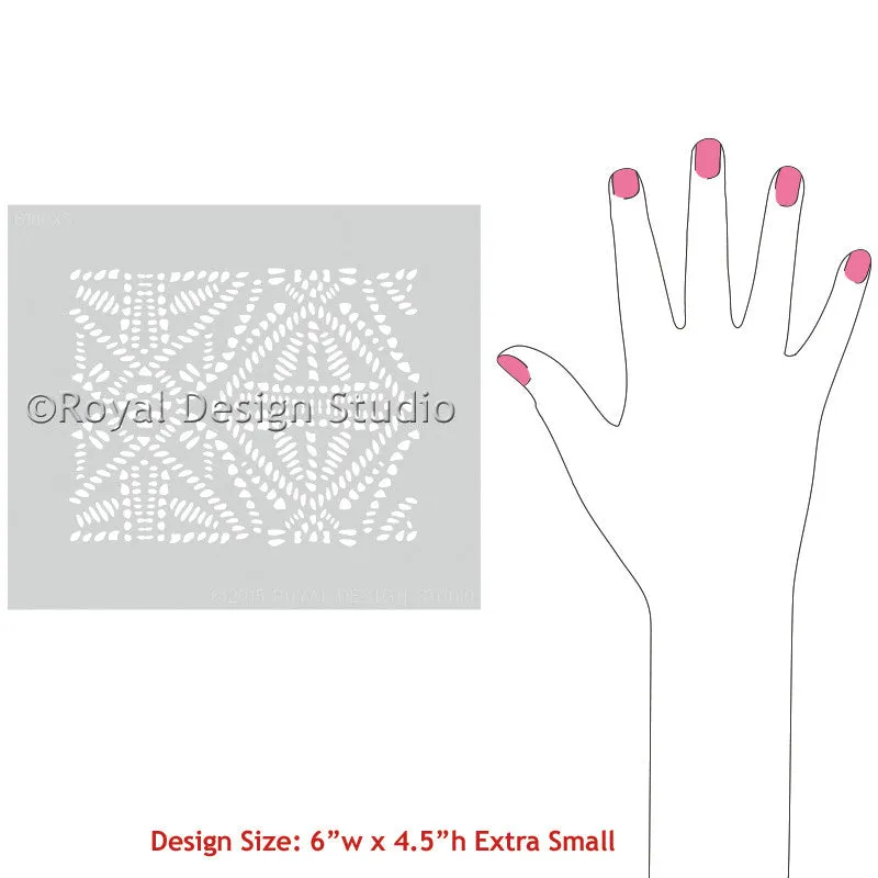 Tribal Batik Allover Craft Stencil