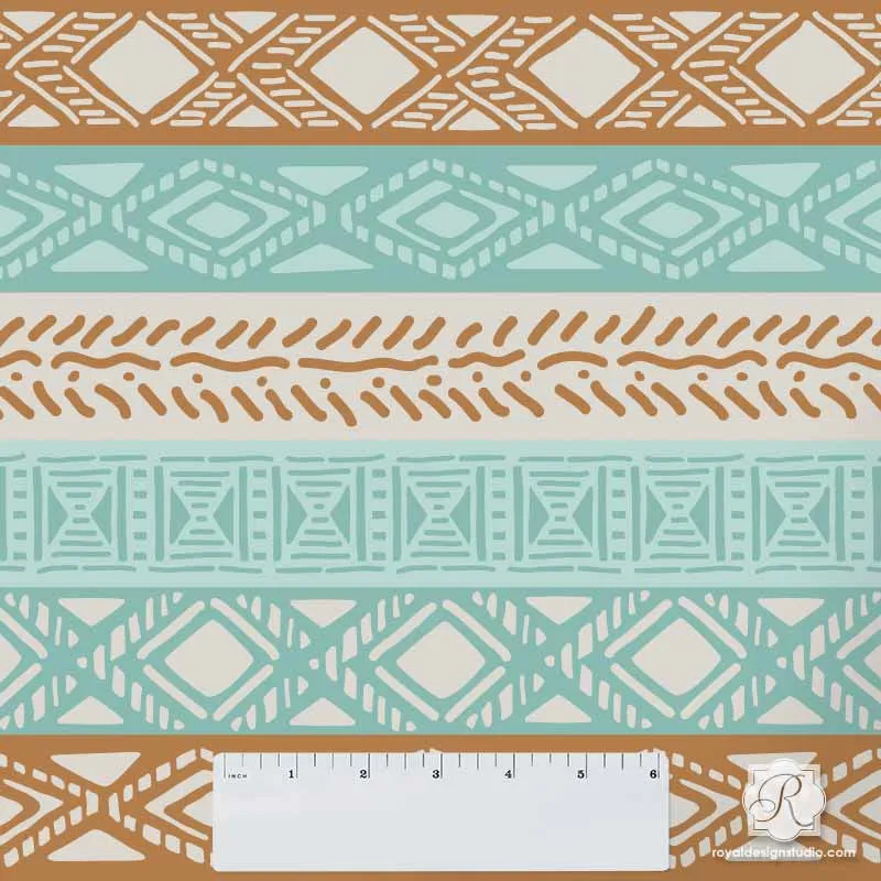 Tribal Border Craft Stencil Set
