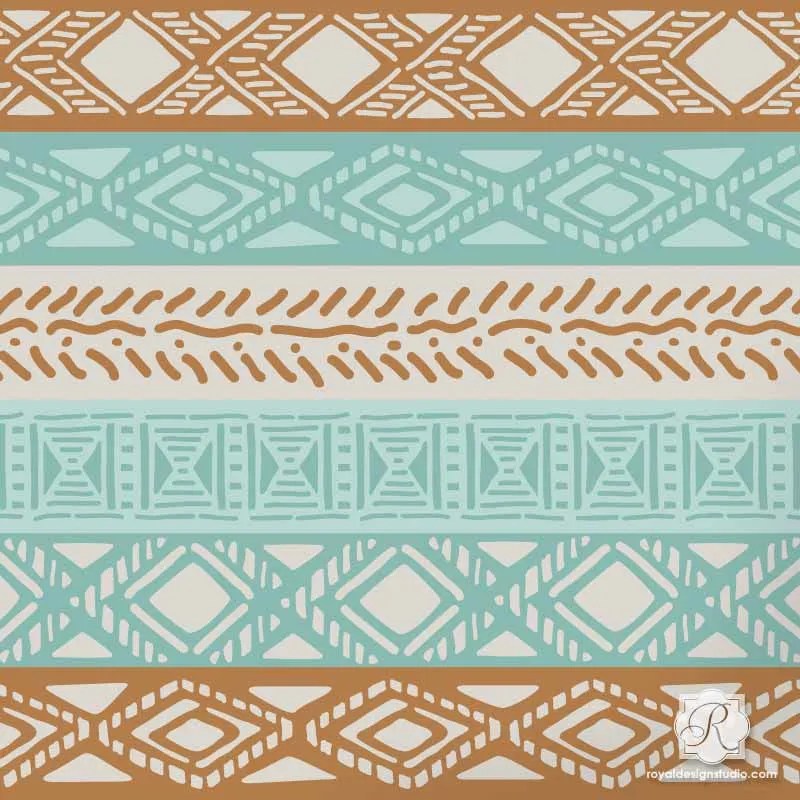 Tribal Border Craft Stencil Set