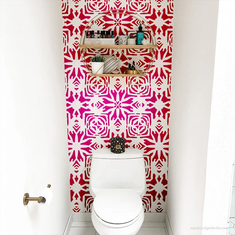 Tribaliste Wall Stencil