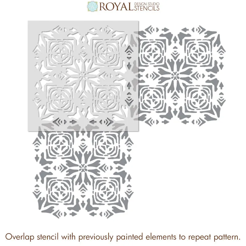 Tribaliste Wall Stencil