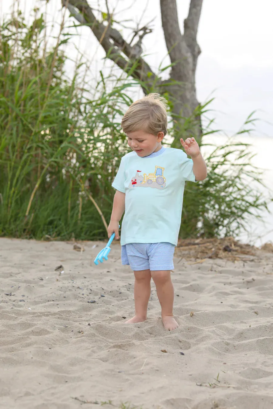 Trotter Street Kids Beach Bulldover Short Set