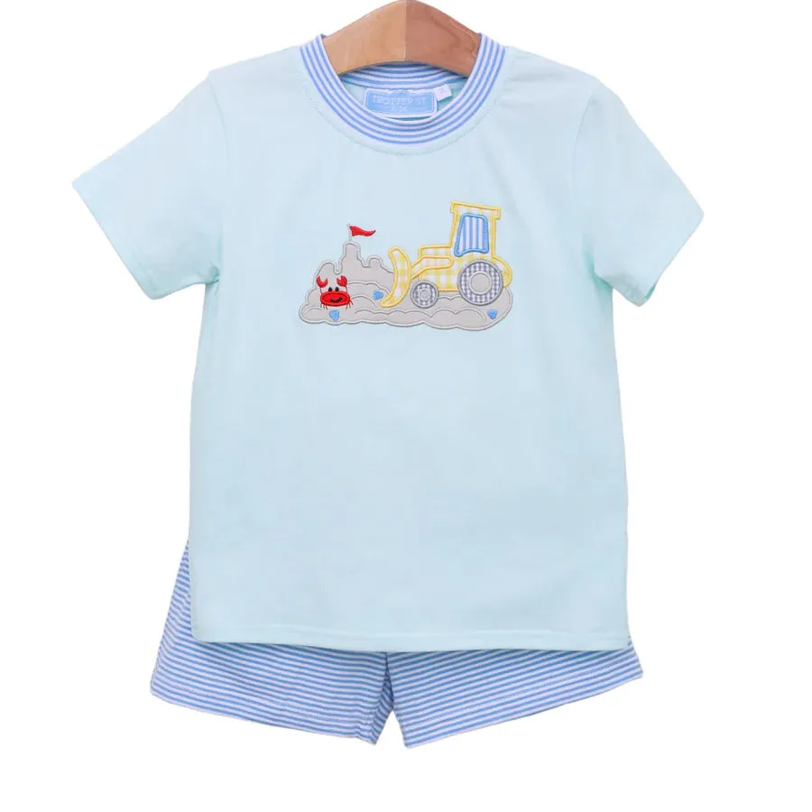 Trotter Street Kids Beach Bulldover Short Set
