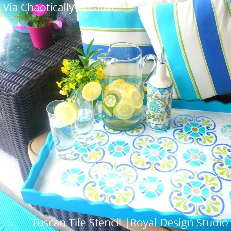 Tuscan Tile Stencil