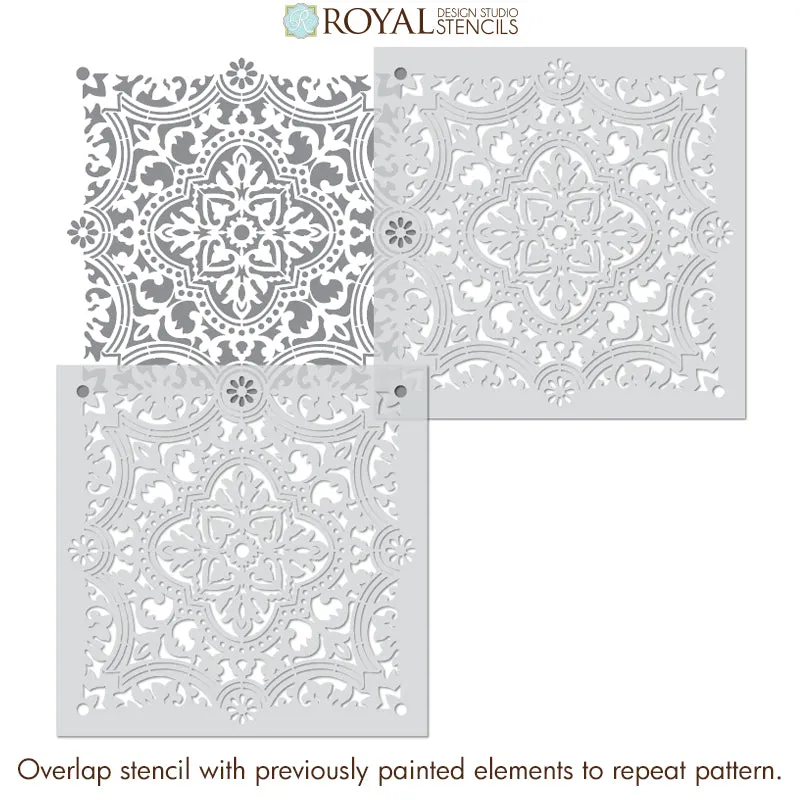 Upscaled Anatolia Tile Stencil