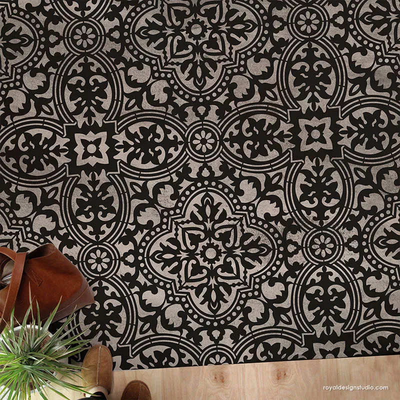 Upscaled Anatolia Tile Stencil