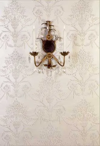 Vase & Pearls Allover Wall Stencil