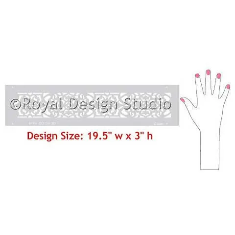 Verona Lace Border Stencil