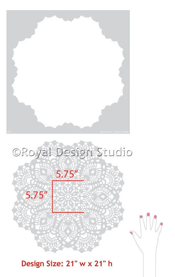 Victoria Lace Doily Stencil