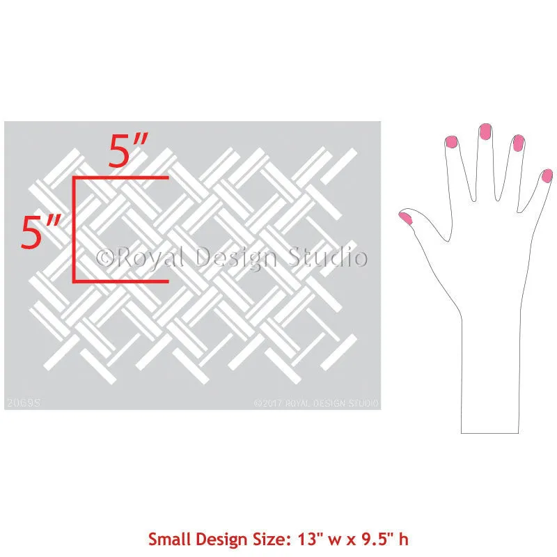 Wicker Furniture Stencil