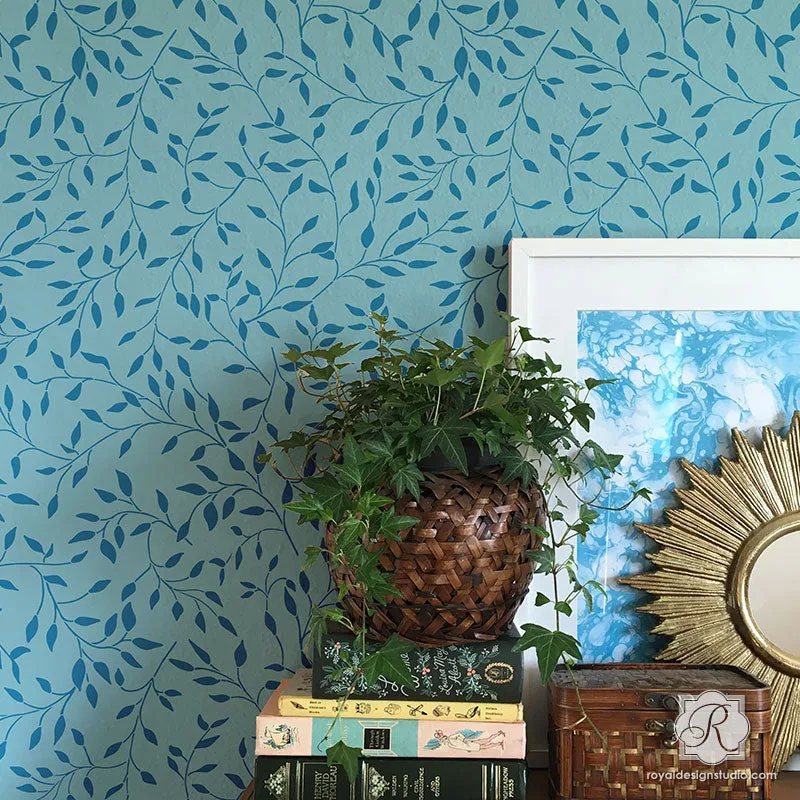 Wisteria Bonnie Christine Wall Stencil