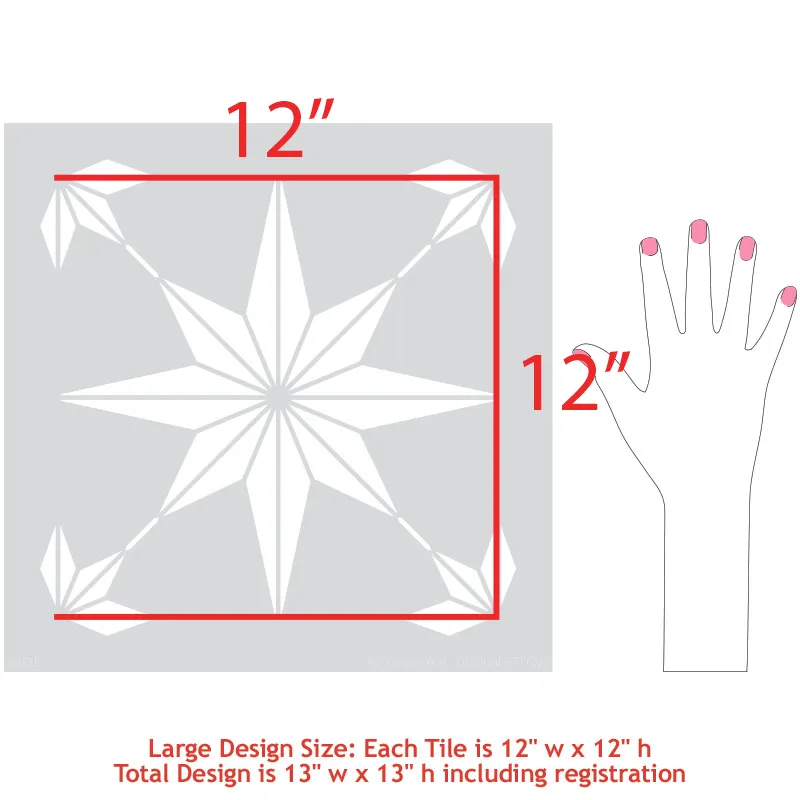 You're a Star Tile Stencil