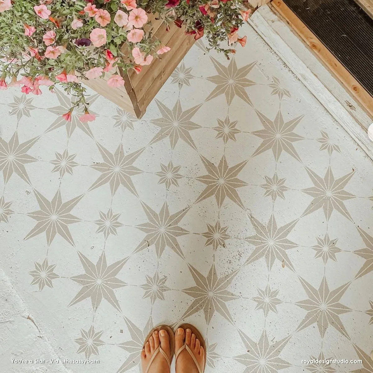 You're a Star Tile Stencil