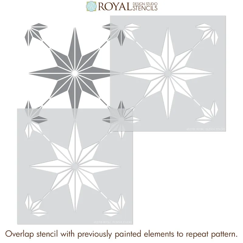 You're a Star Tile Stencil