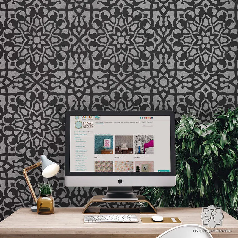 Zahara Moroccan Wall Stencil